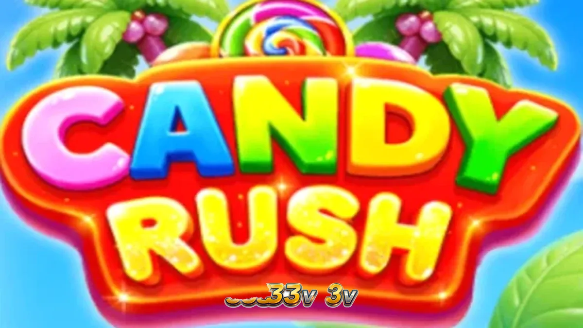 Tampilan antarmuka game slot Candy Rush pada layar perangkat seluler