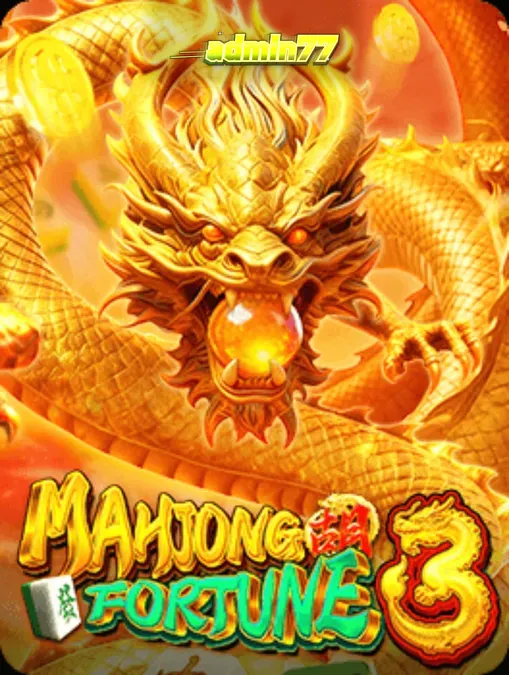 Tampilan visual slot Mahjong Fortune 3 dengan naga emas dan ubin Mahjong
